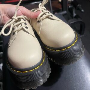 Dr. Martens Cream Platform Shoes Women’s size 5